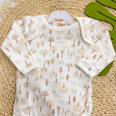 CONJ. DE MALHA 3 PEÇAS - Bear no Balanço - Off White e Ferrugem CONJ. DE MALHA 3 PEÇAS - Bear no Balanço - Off White e Ferrugem
